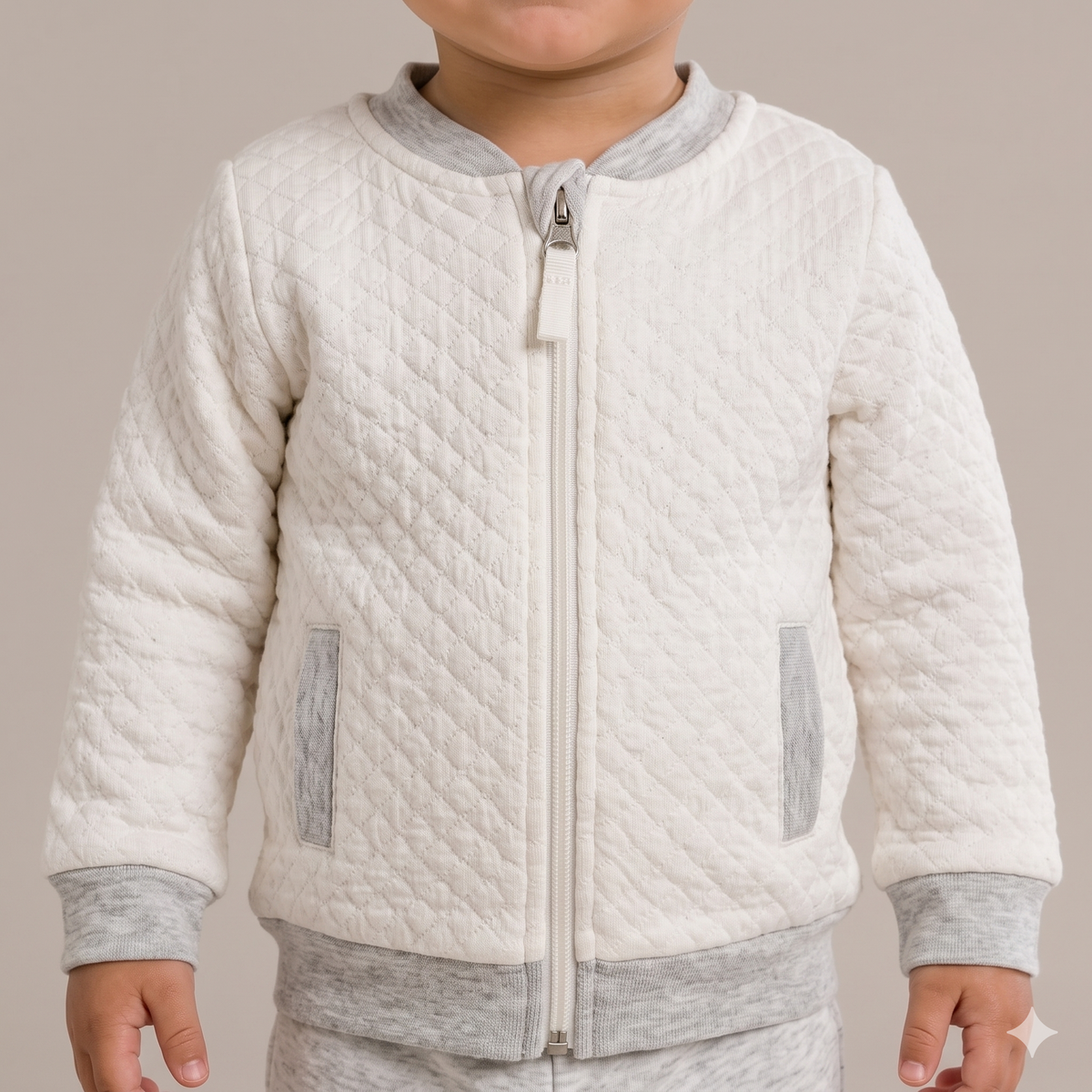 Cozy Cloud Baby Boys Winter Full Sleeves Pajama Set – Ivory White