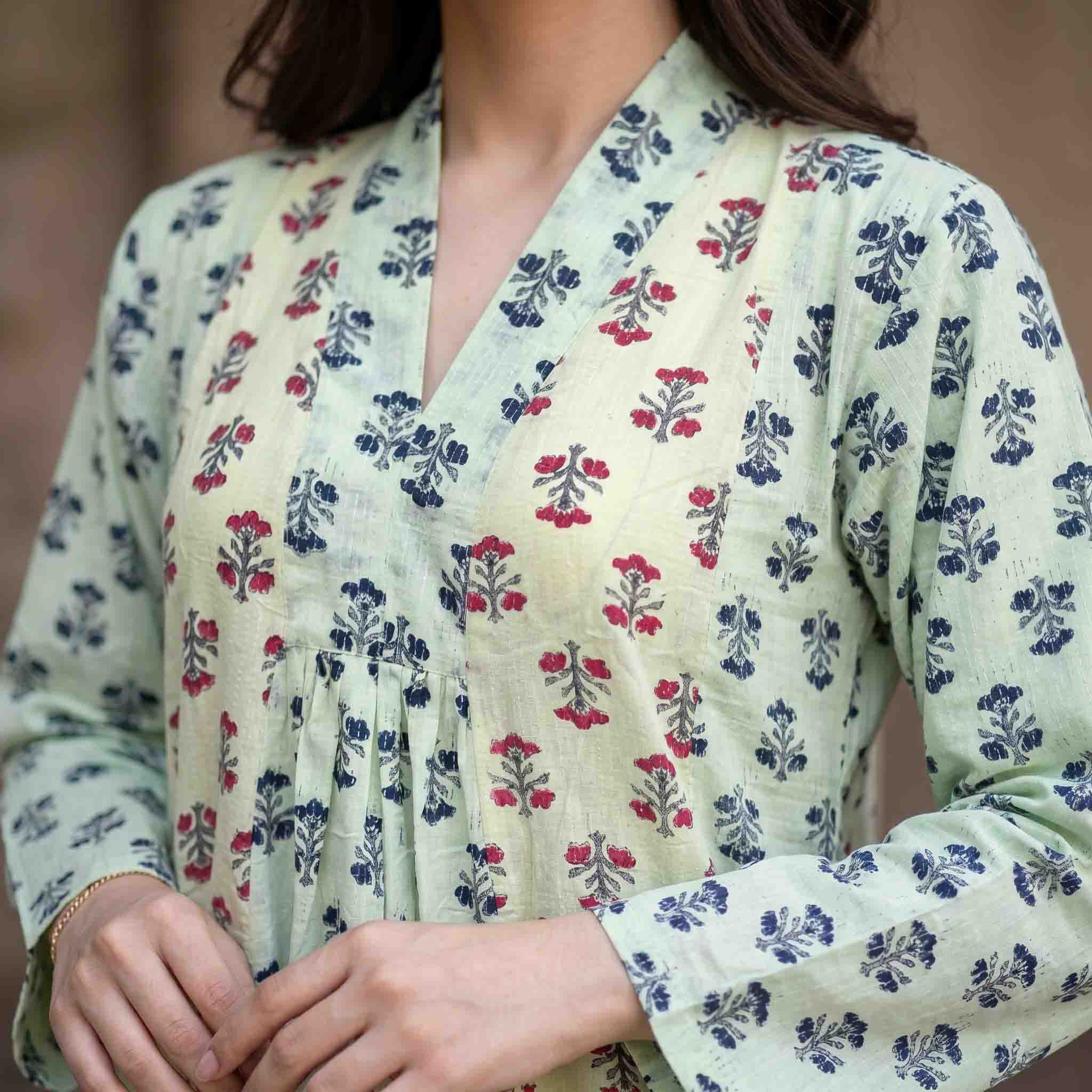 All Over Buti Prints Women Darra - White