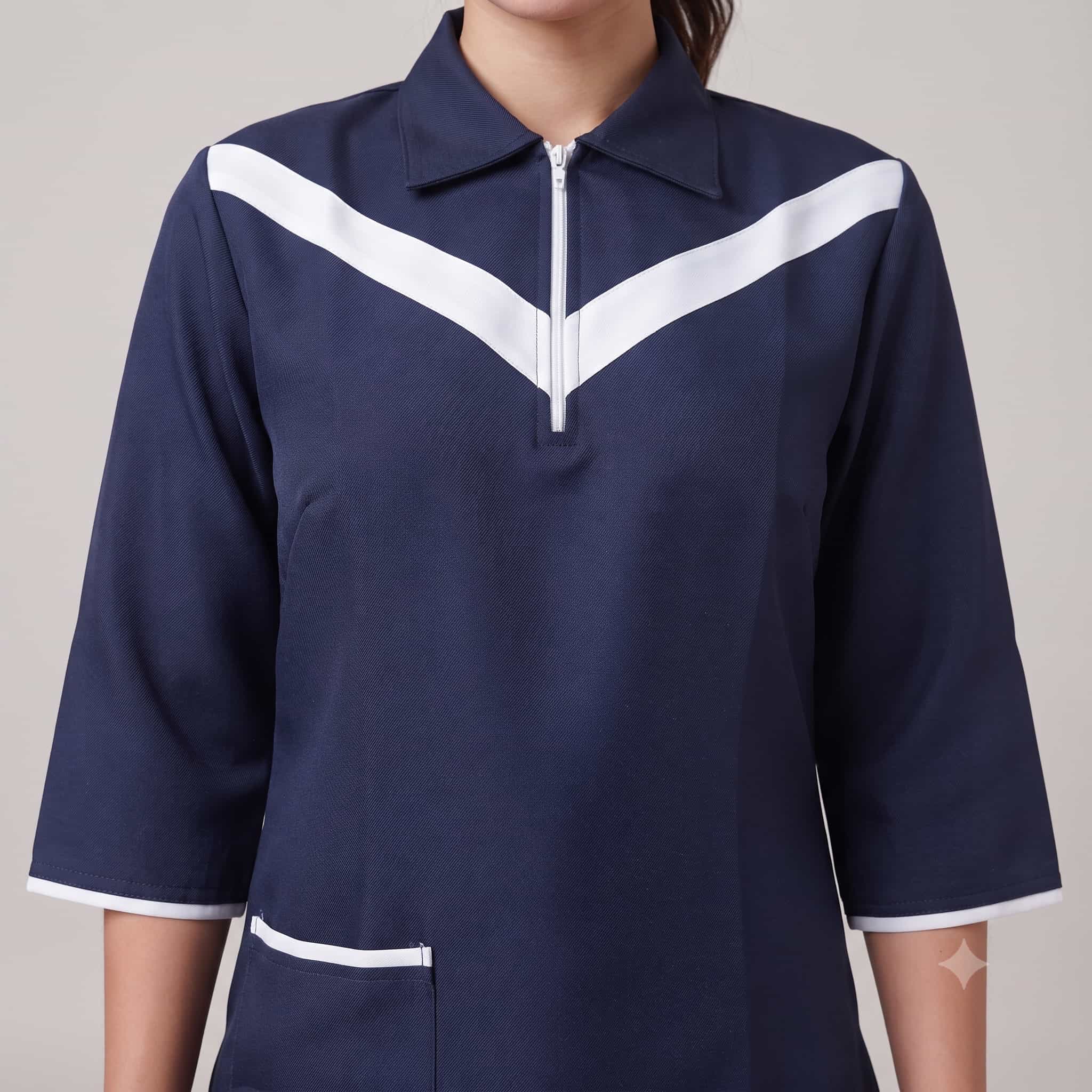 Navy Edge Maid Uniform Set – Navy Blue