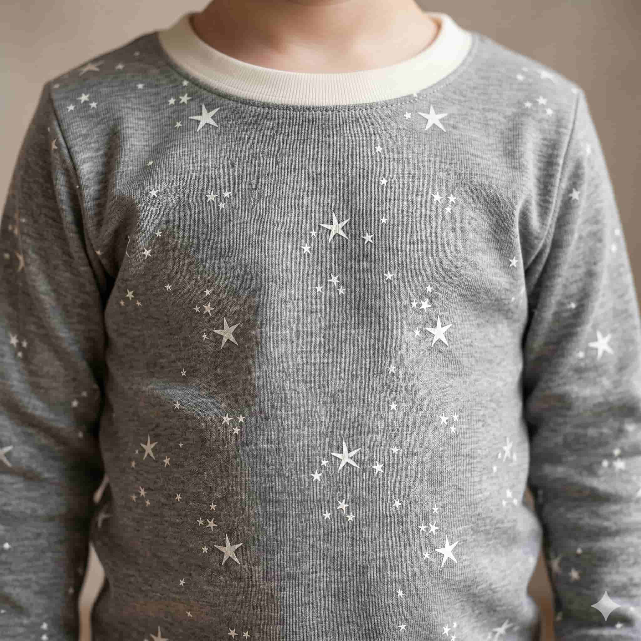 Starry Slumber Boys Full Sleeves Pajama Set - Grey
