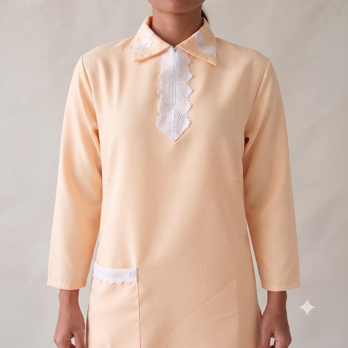 Pristine Aura Maid Uniform Set - Peach