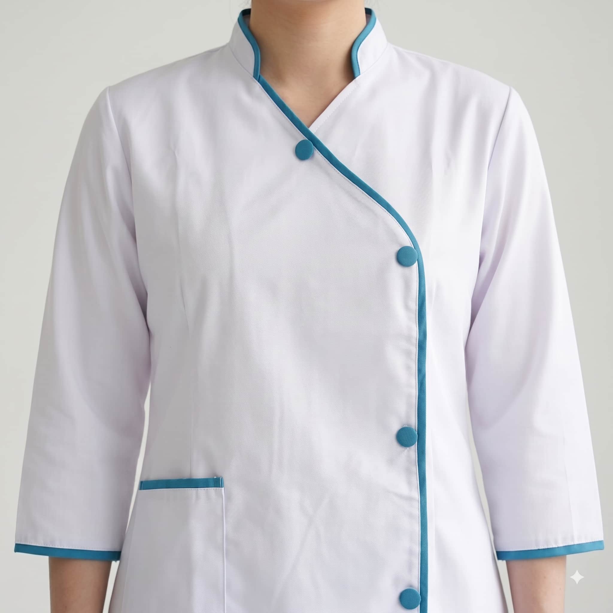 Modern Grace Maid Uniform - White