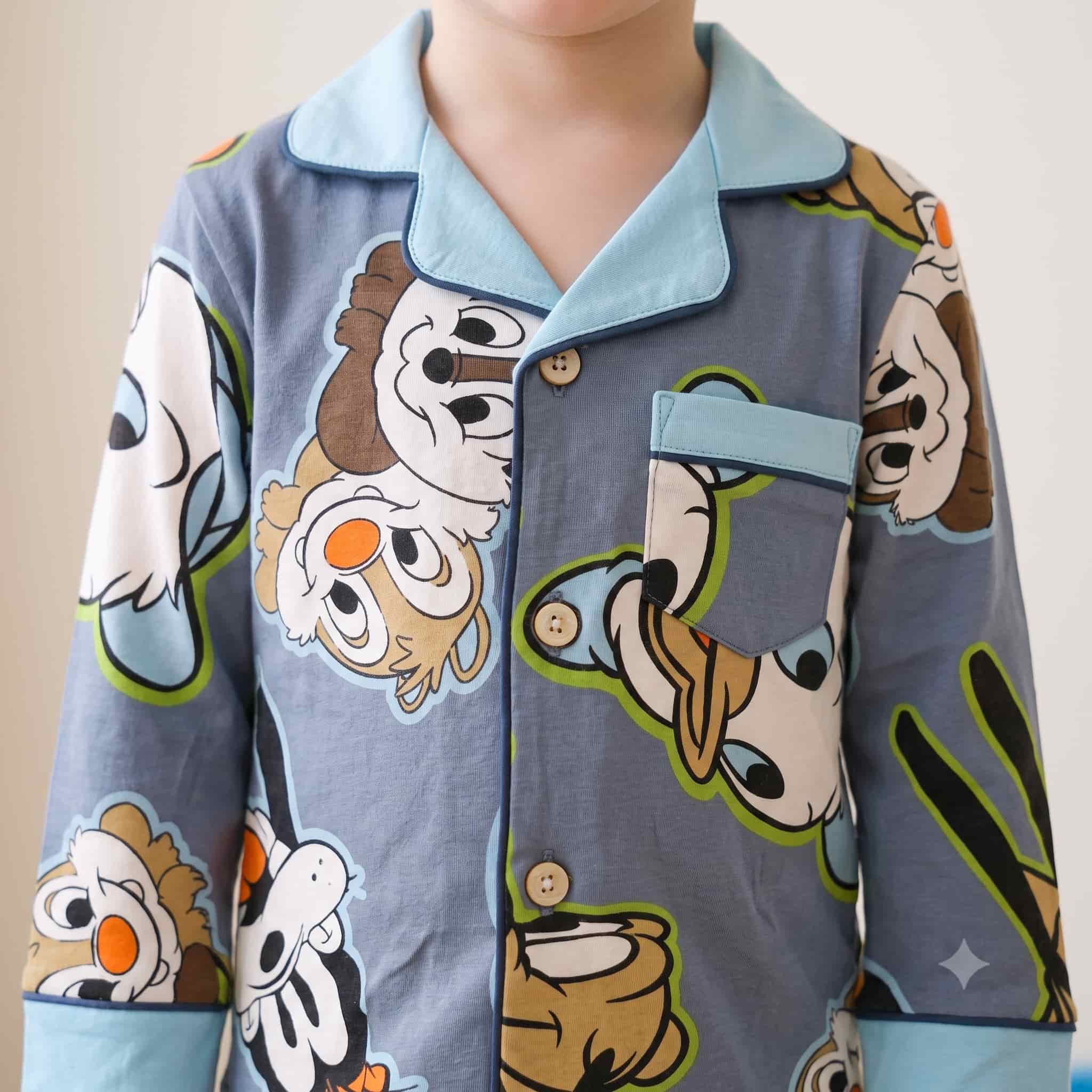 Donald Duck & Pluto Boys Full Sleeves Pajama Set - Blue