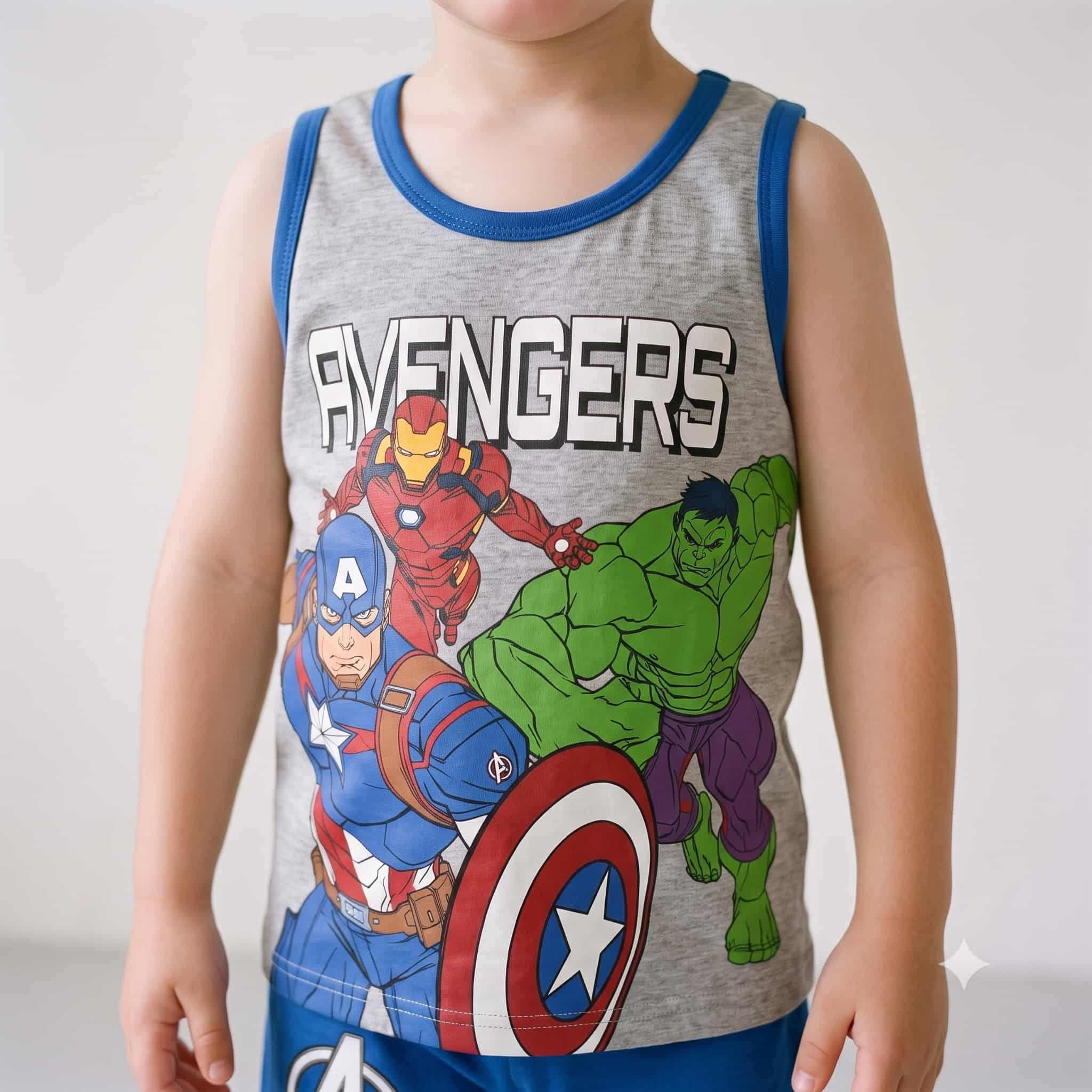 Avengers Boys Inner Set - Grey