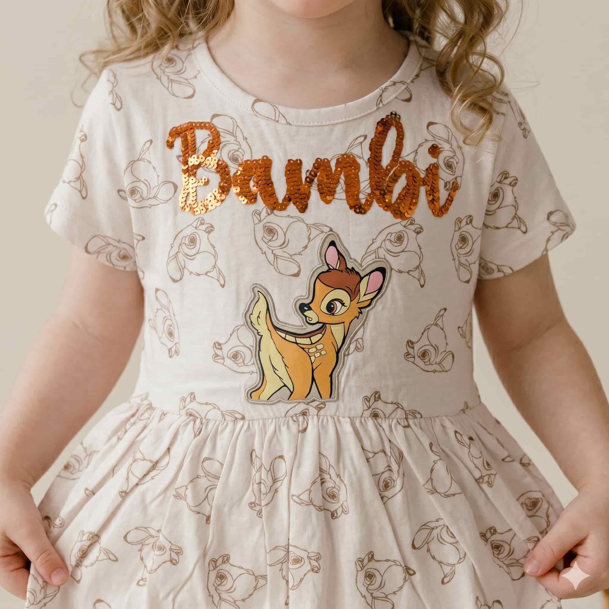 Bambi Girls Frock - Beige