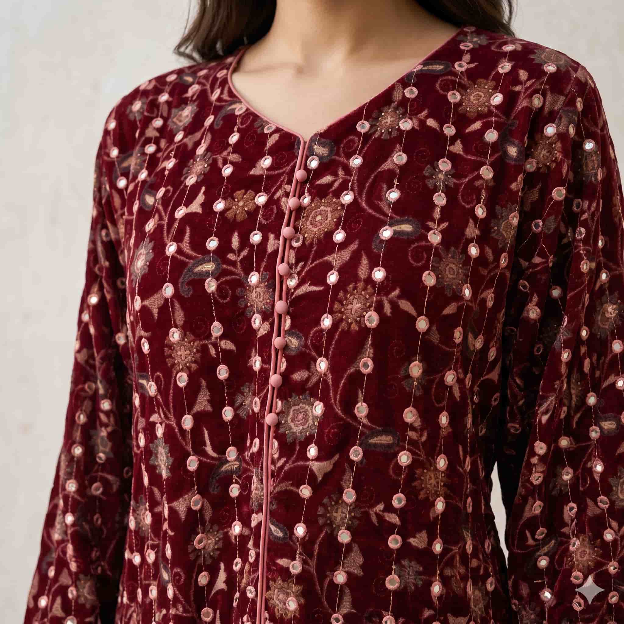 Velvet Muse Women Darra - Maroon