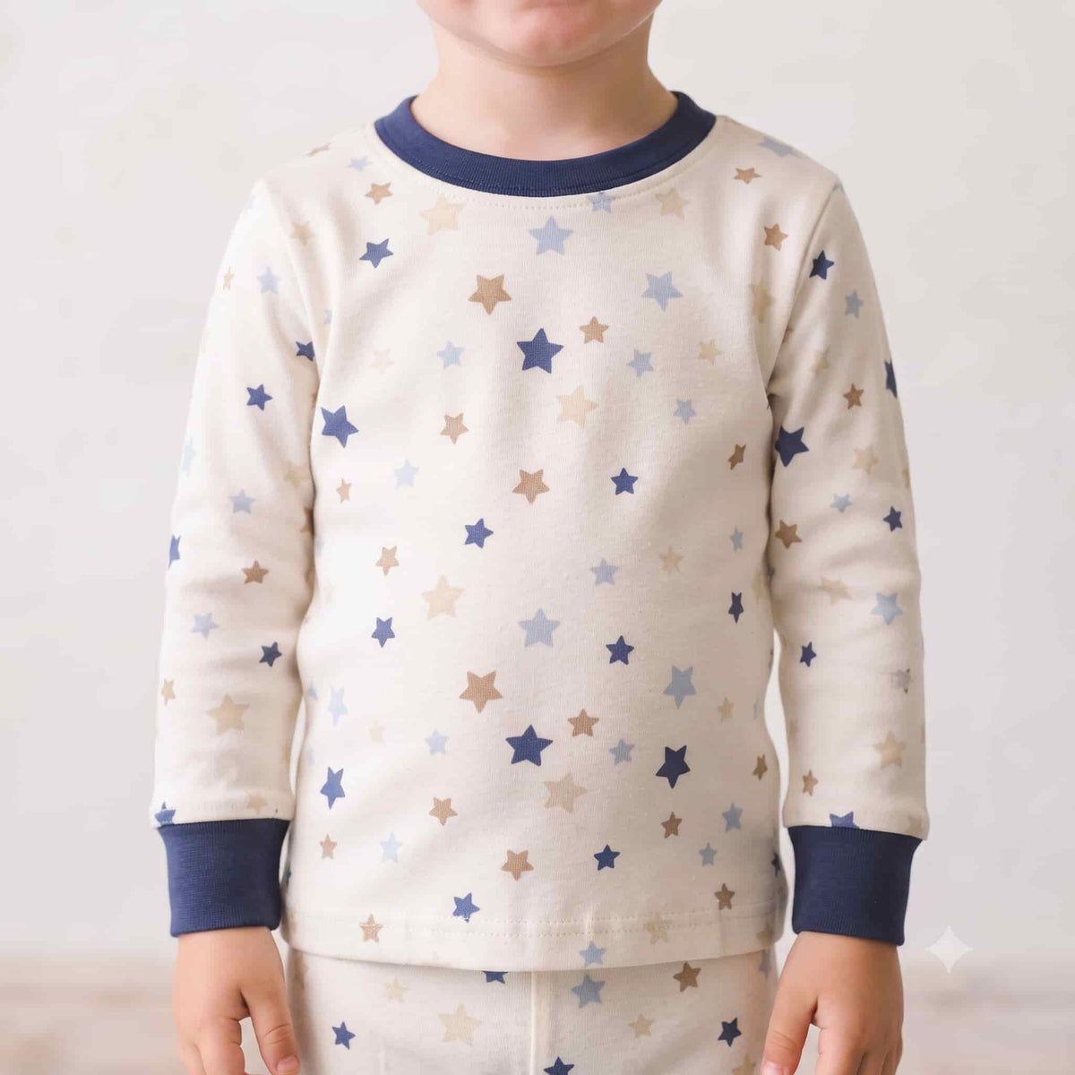 Starry Slumber Boys Full Sleeves Pajama Set - Navy