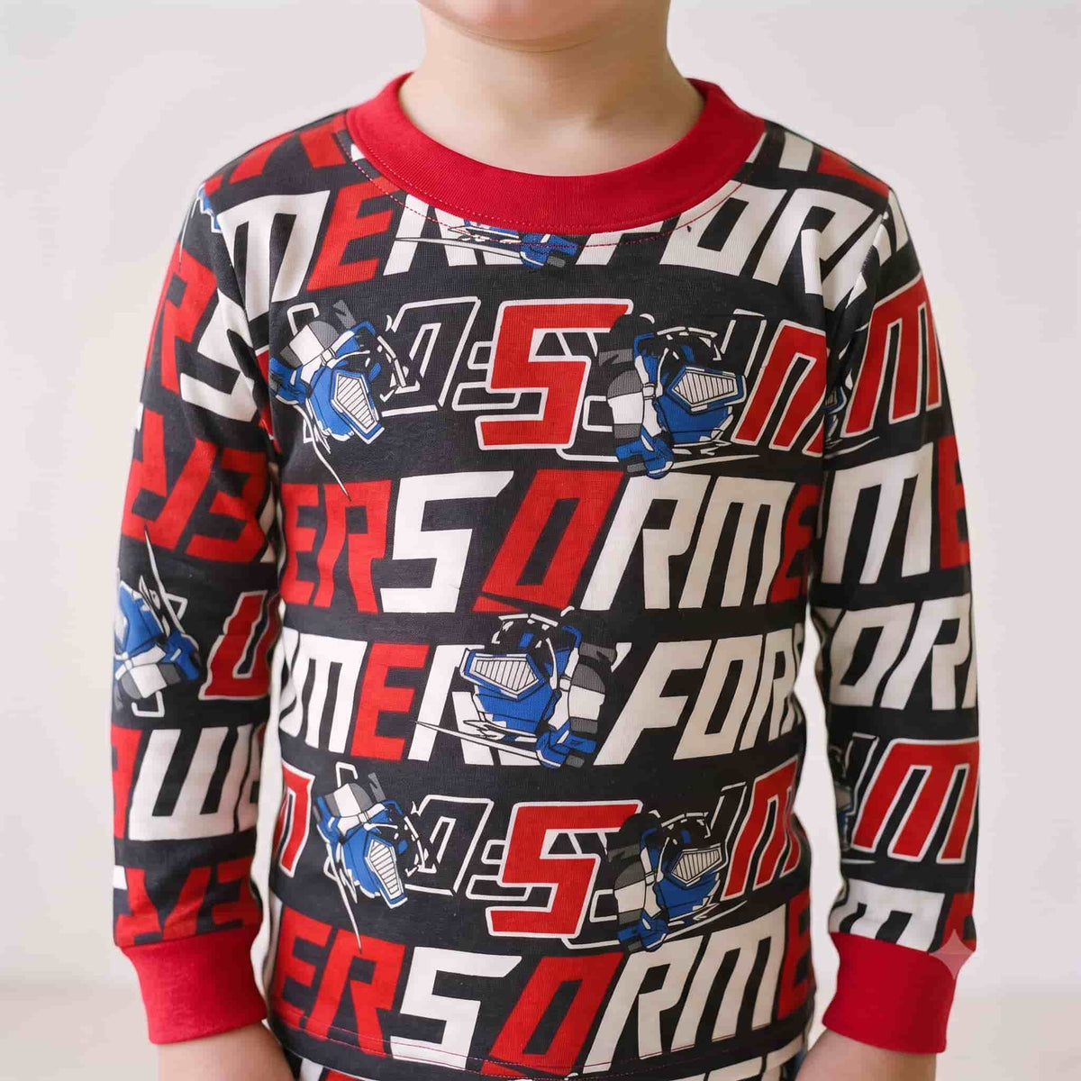Transformer Boys Winter Full Sleeves Pajama Set – Black & Red