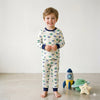 Rocket Launch Boys Full Sleeves Pajama Set - White