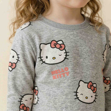 Hello Kitty Girls Disney Pajama Set - Grey