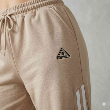Beige Jogger Women Pants – Brown