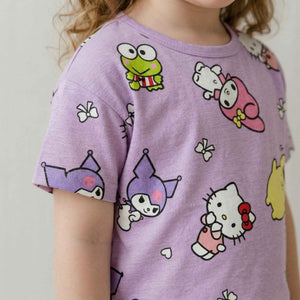 Kuromi Girls Shorts Set - Purple