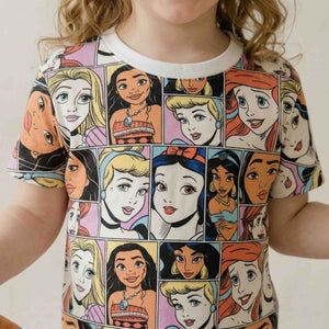 Disney Princess Girls Short Set - Multicolor