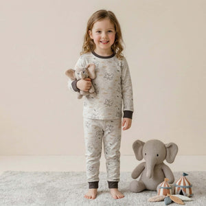 Magical Elephant Girls Disney Pajama Set - Grey