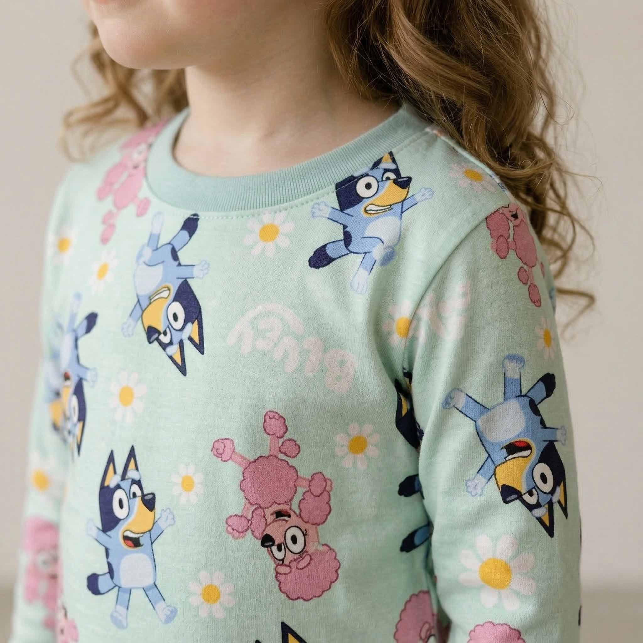 Bluey Girls Disney Pajama Set - Blue