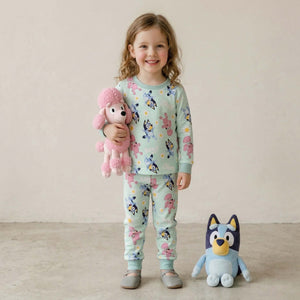 Bluey Girls Disney Pajama Set - Blue