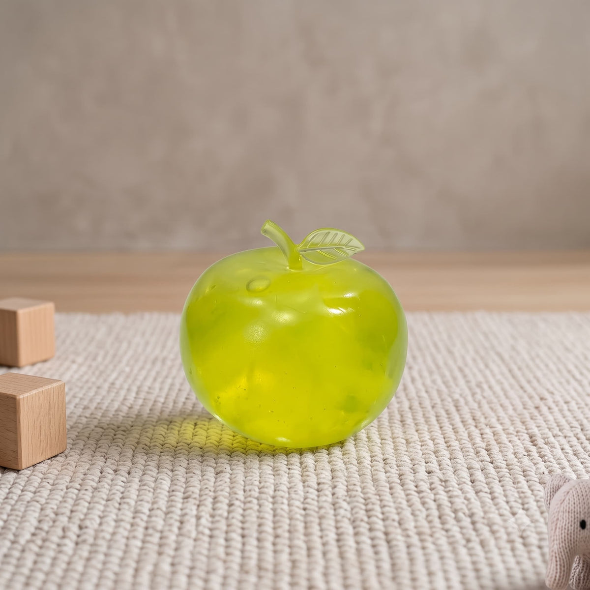 Apple Squishy Stress Relief Toy - Yellow