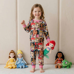 Princess Girls Disney Pajama Set - Multicolor