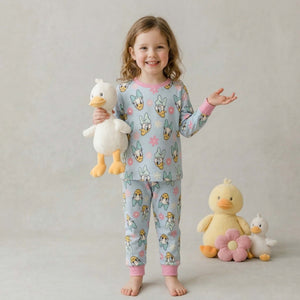 Daisy Duck Girls Disney Pajama Set - Blue
