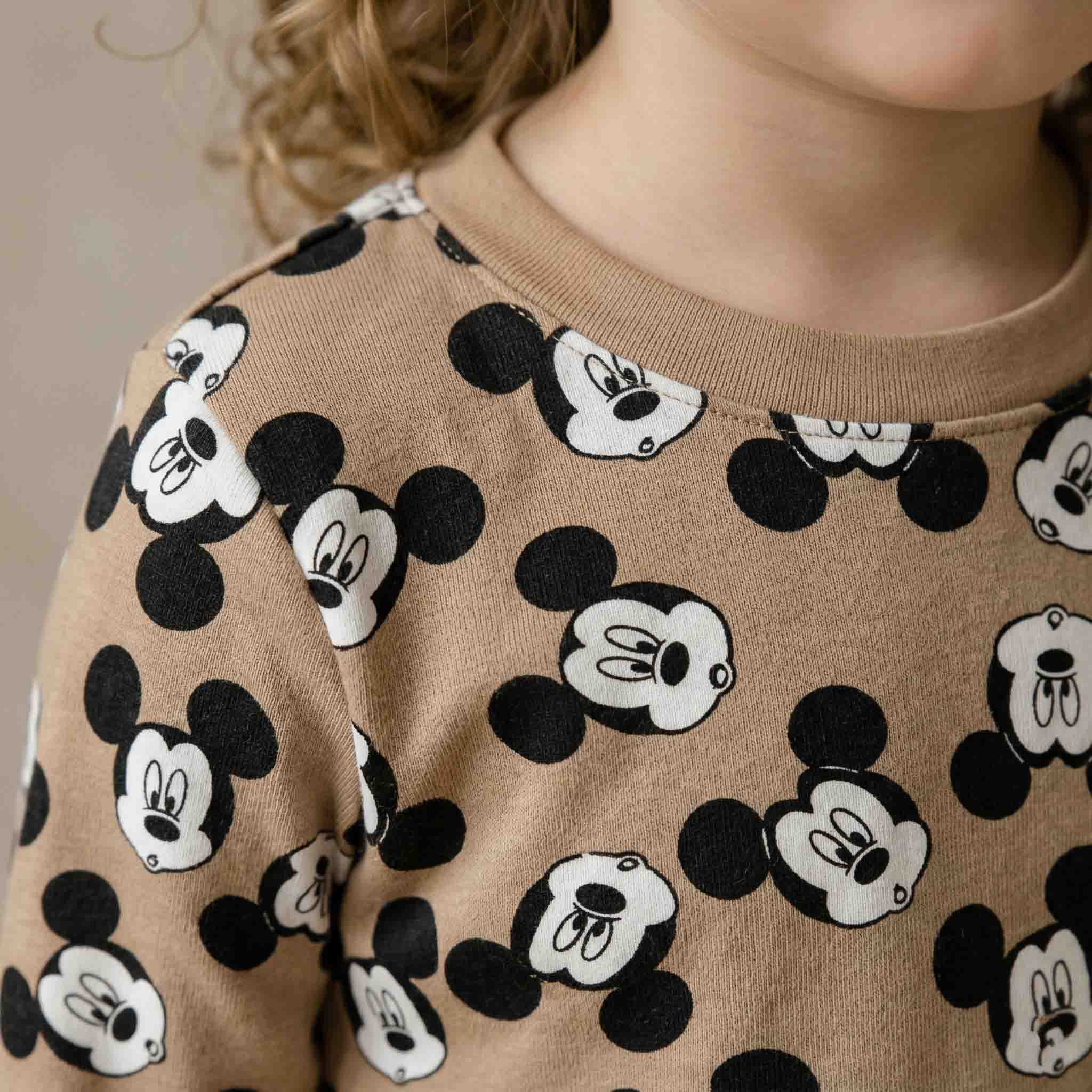 Minnie Girls Full Sleeves Pajama Set - Brown