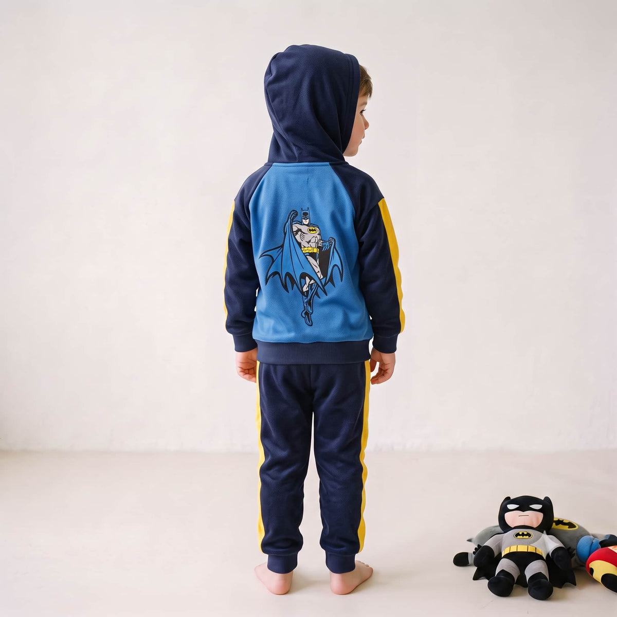 Batman Boys Winter Full Sleeves Pajama Set – Blue & Navy