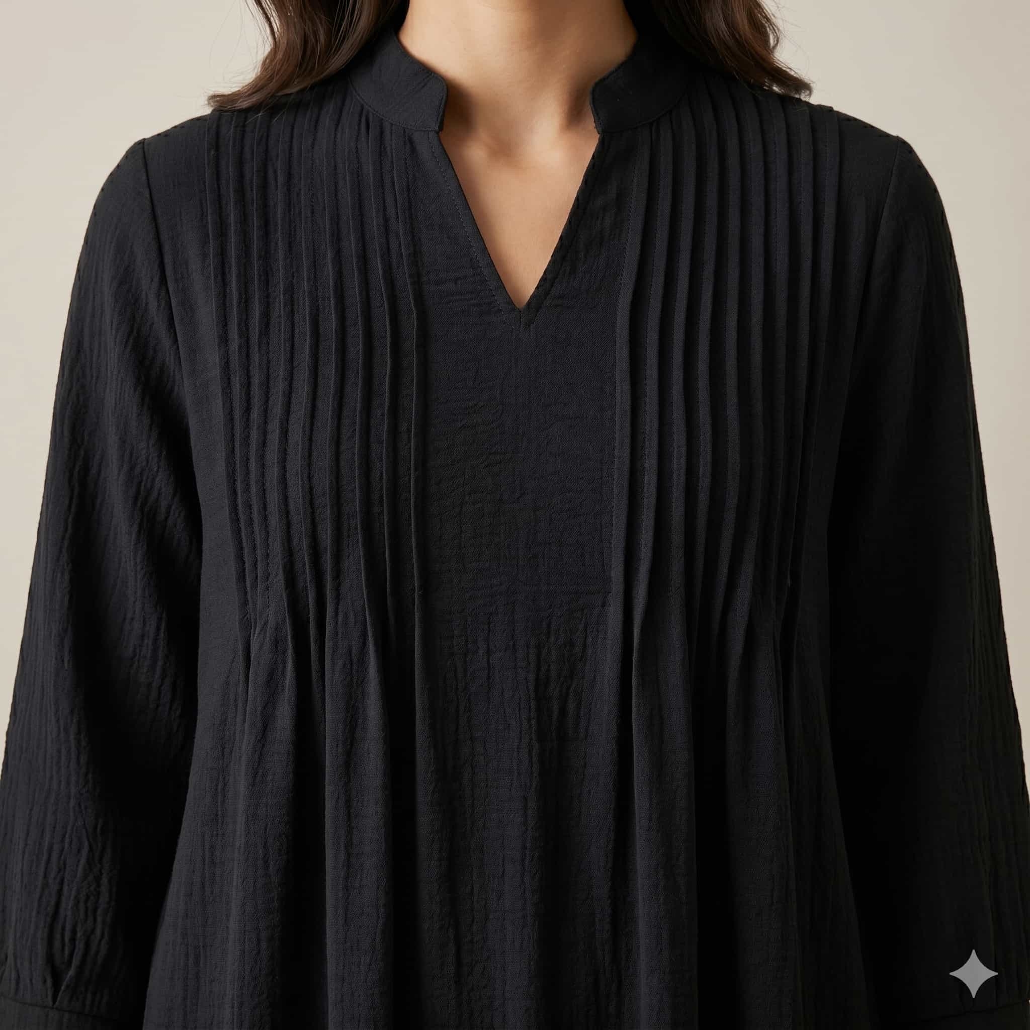 Onyx Pleats Women Darra - Black