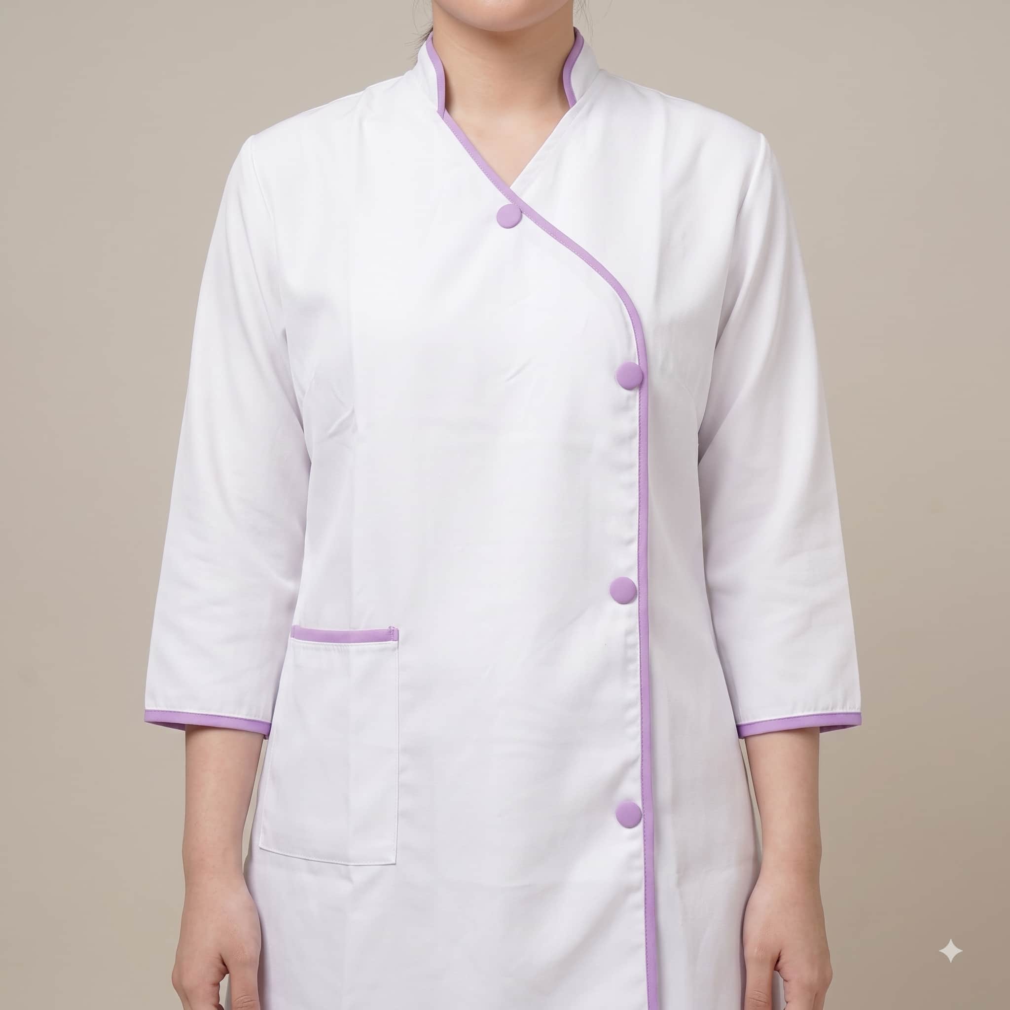 Chic Comfort Maid Uniform - Purple