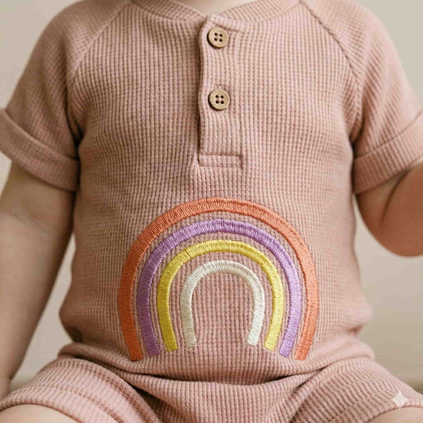 Wrapped in Rainbows Baby Girl Set - Pink