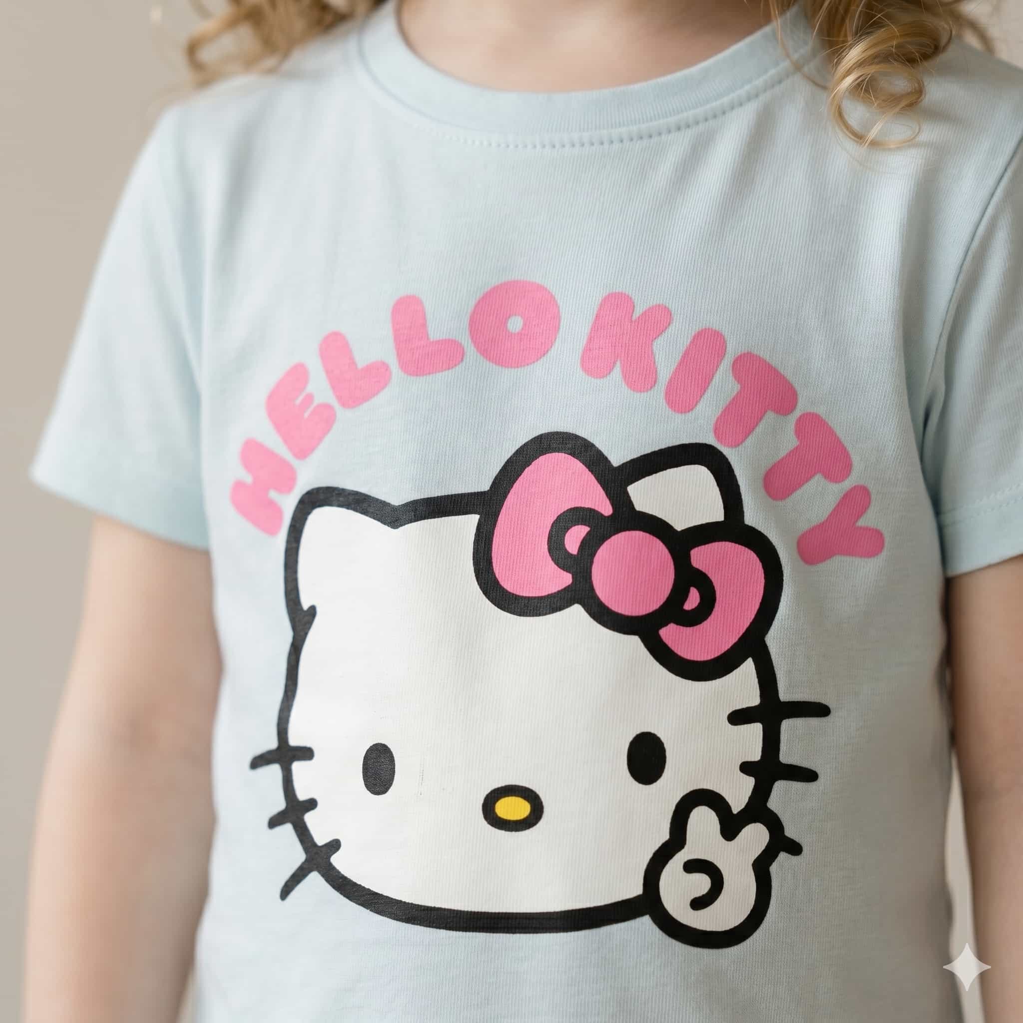 Hello Kitty Half sleeves girl pajama Set - Blue