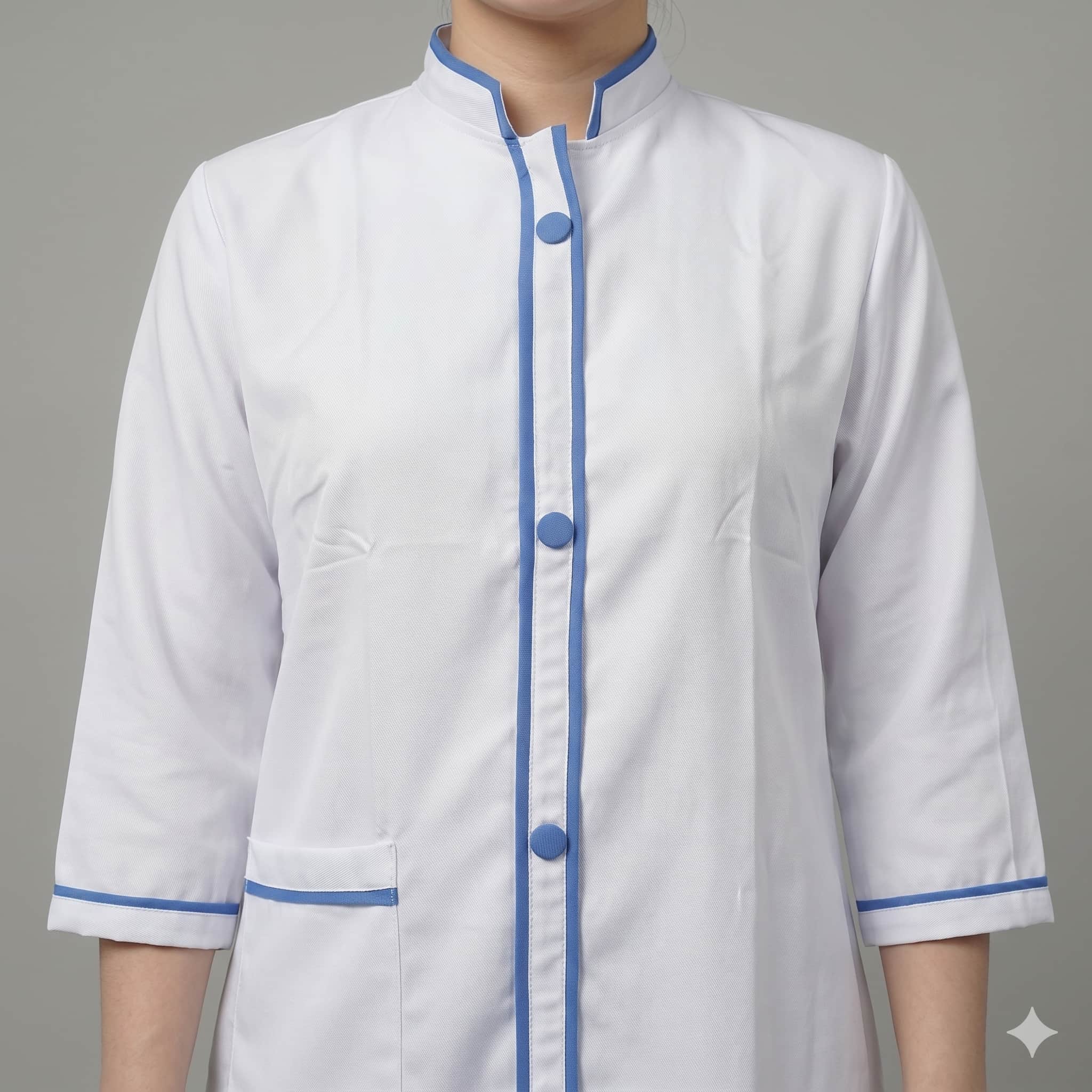 Azure Grace Maid Uniform - White and Blue