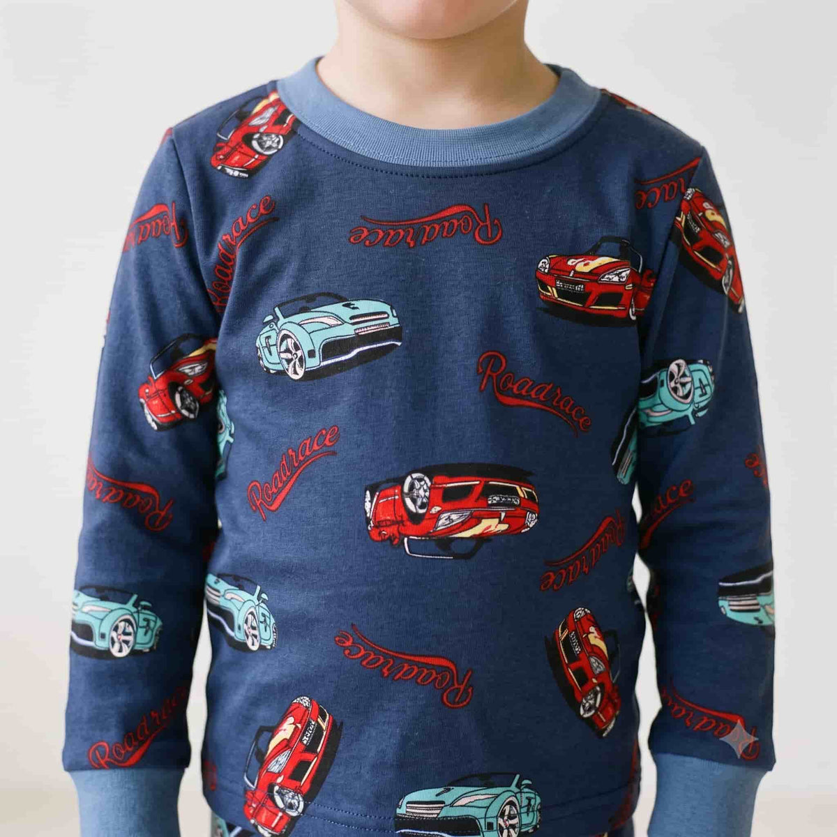 Roadrace Boys Winter Full Sleeves Pajama Set – Navy Blue