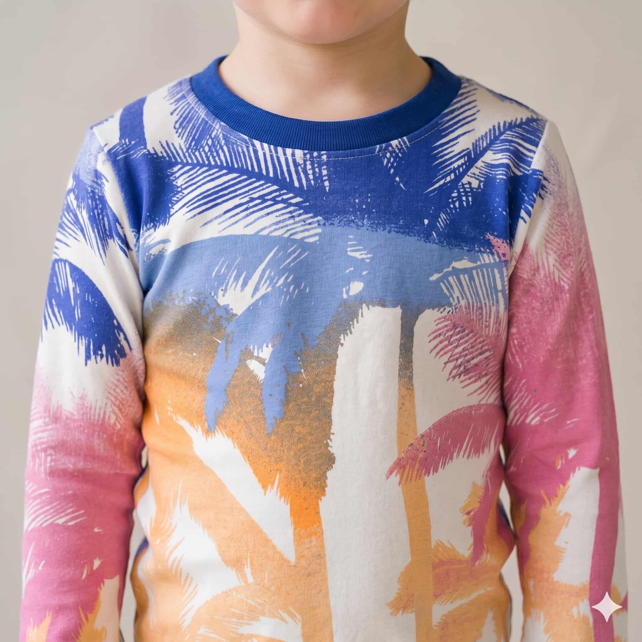 Island Vibe Boys Full Sleeves Pajama Set - Multicolor