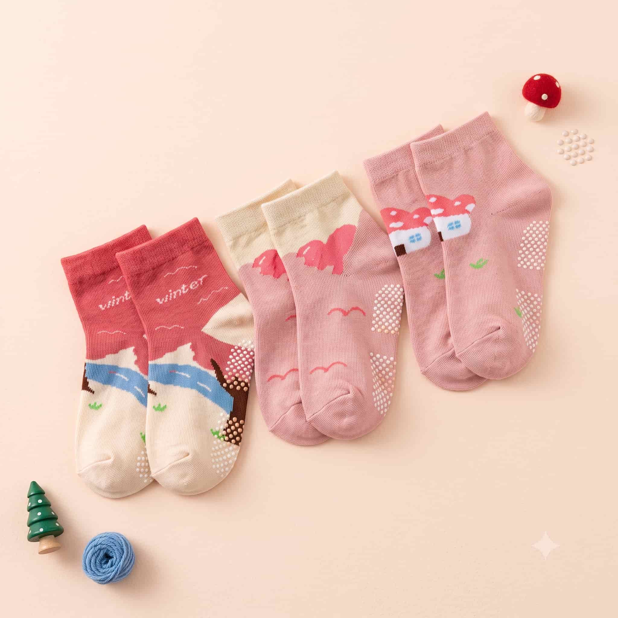 Nature Walk Summer socks(Pack of 3)