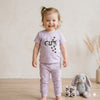 Bunny Bliss Baby Girls Half Sleeves set - Lavender