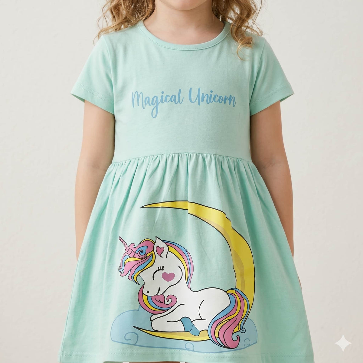 Lunar Magic Girls Frock - Mint