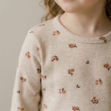 Calico Girls Full Sleeves Pajama Set - Brown