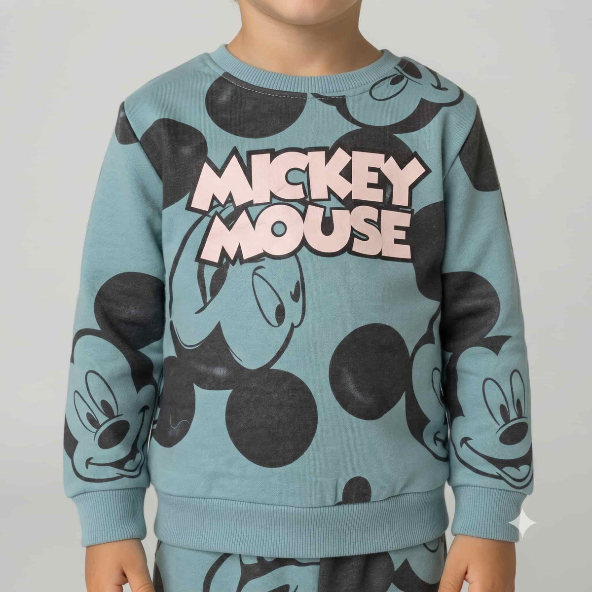 Mickey Mouse Boys Winter Full Sleeves Pajama Set – Dusty Blue