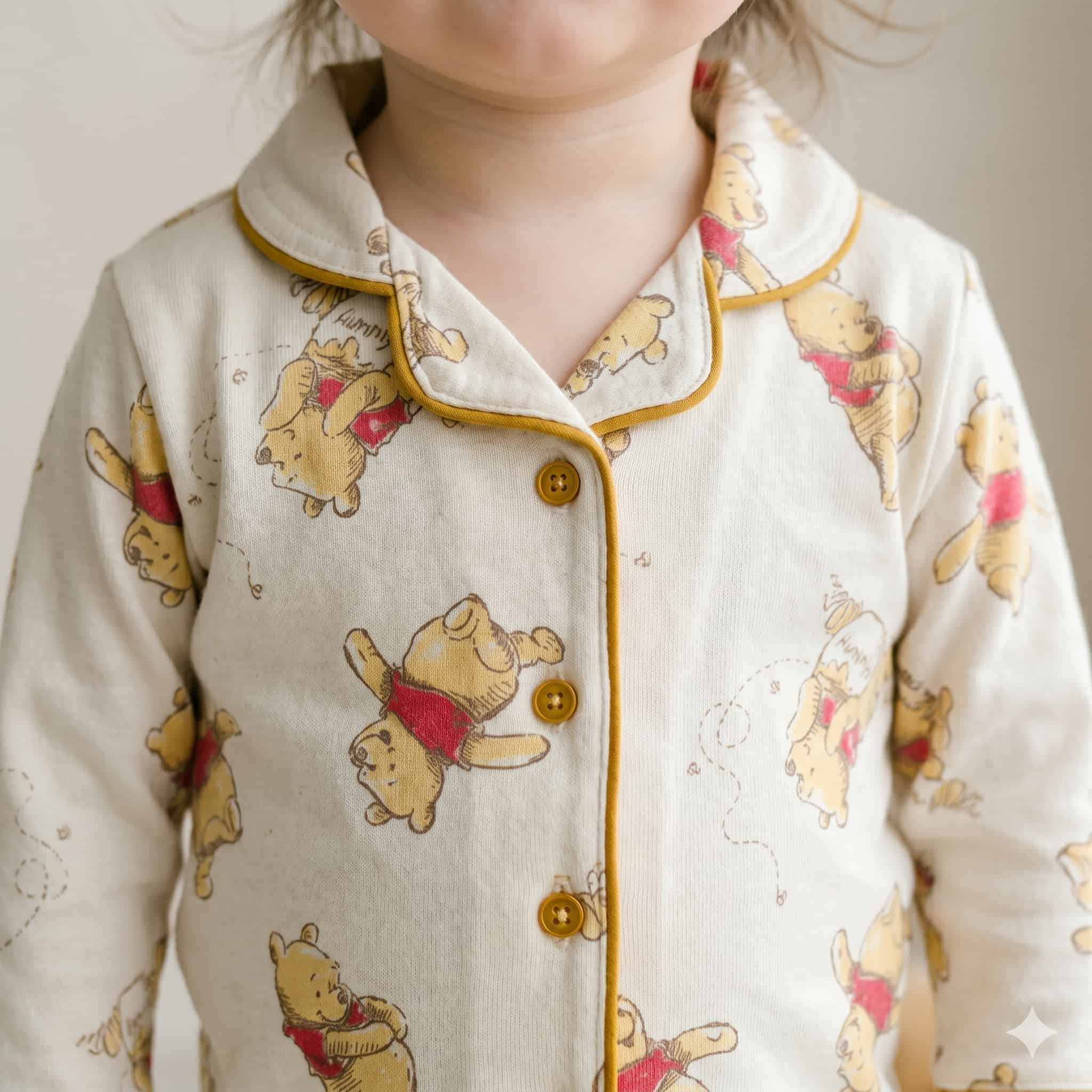Honey Hugs Baby Girls Full Sleeves Pajama Set - Cream
