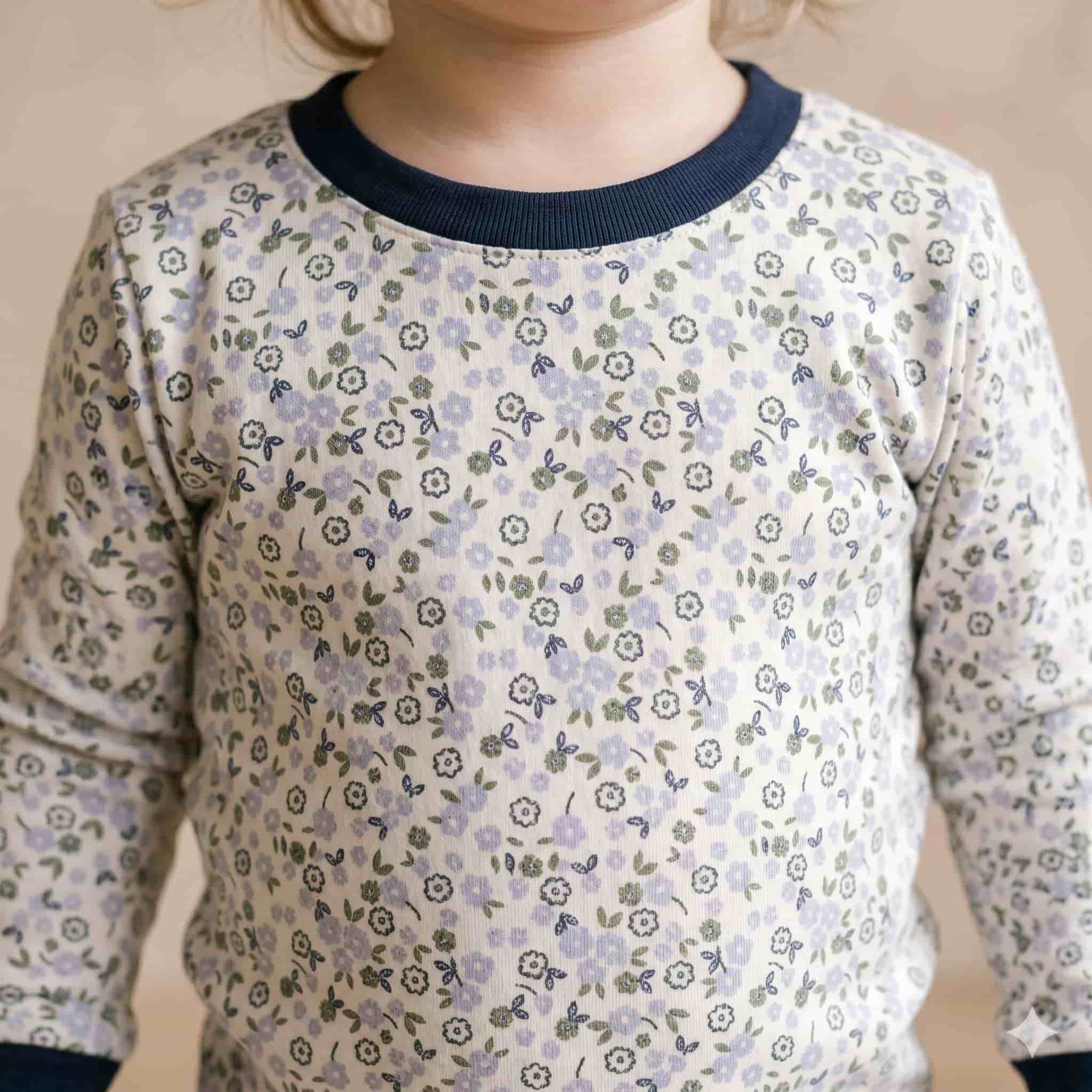 Petal Dream Baby Girls Full Sleeves Pajama Set - Cream