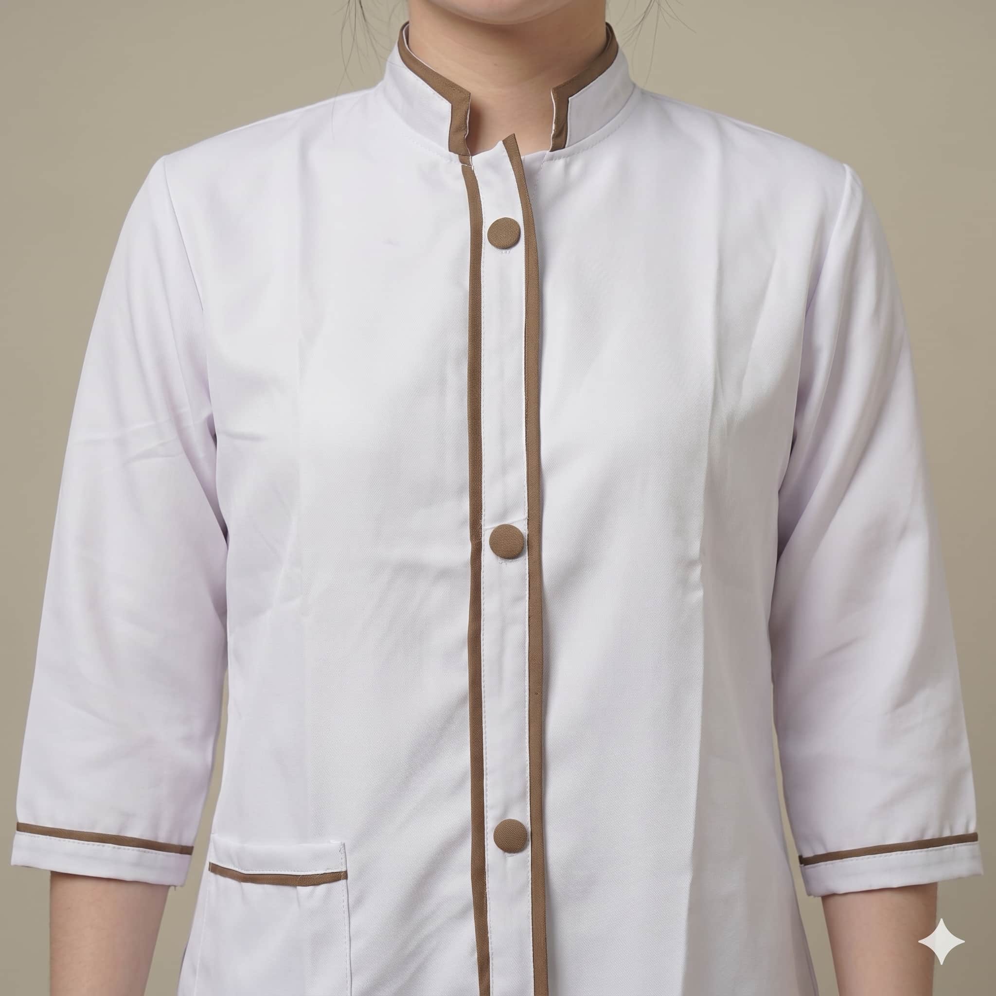 Mocha Grace Maid Uniform - White and Brown