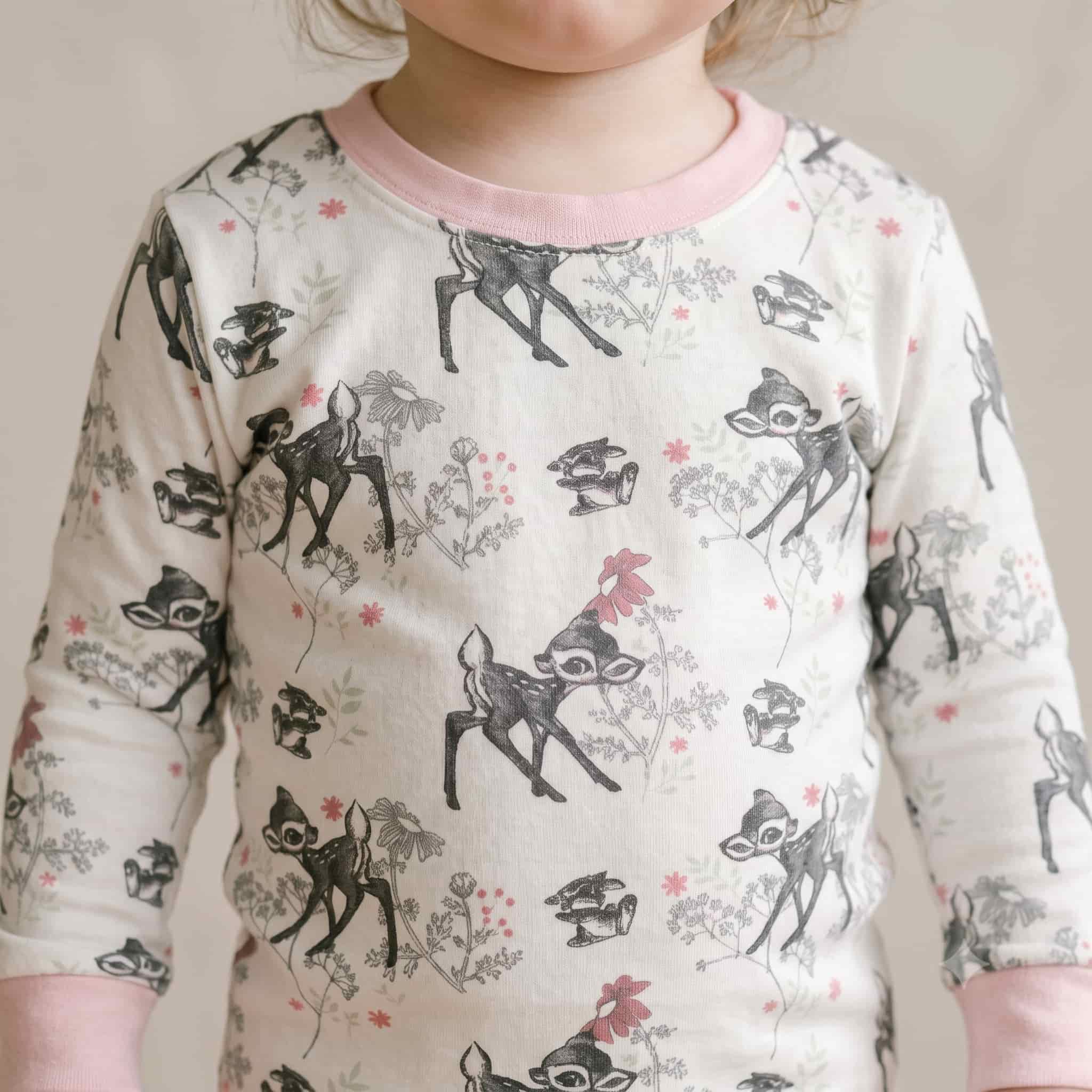 Woodland Dreams Baby Girls Full Sleeves Pajama Set - Blush Pink