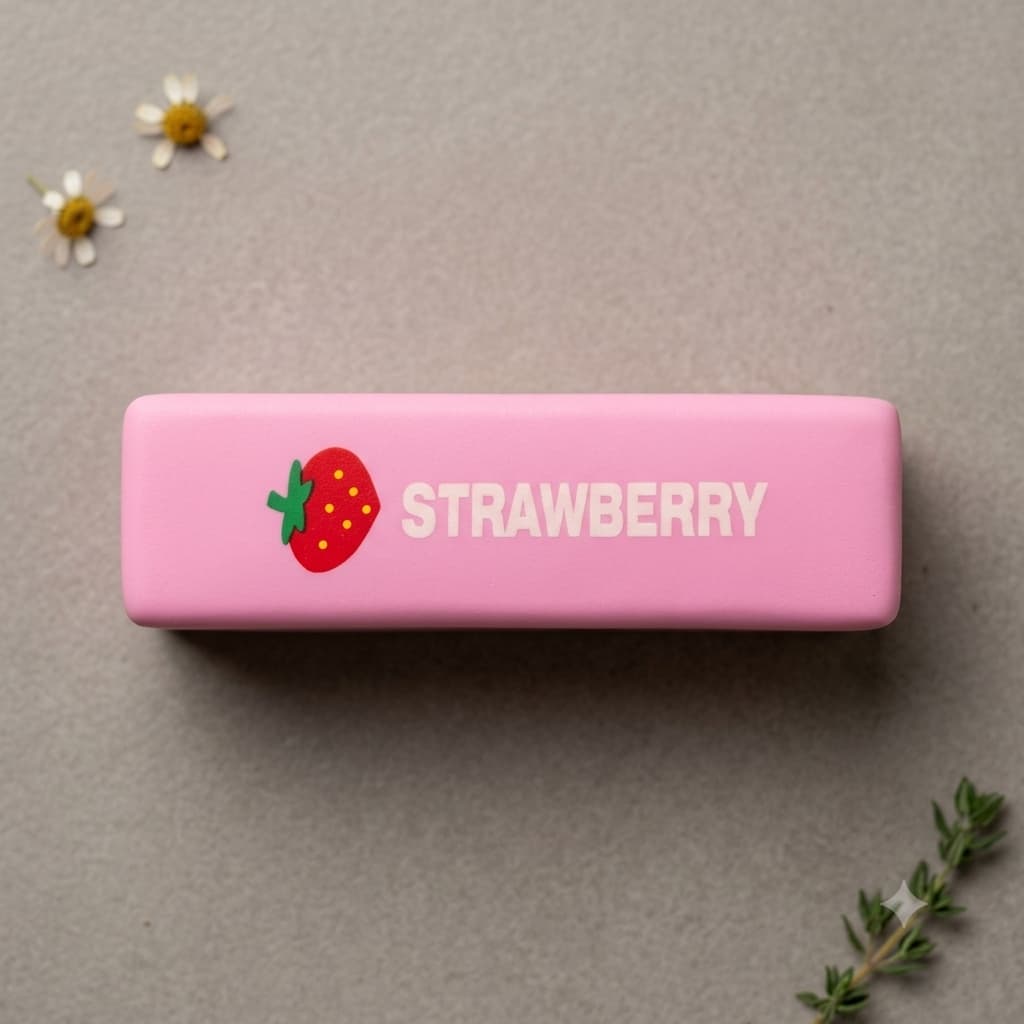 Strawberry Squishy Stress Relief Toy - Pink