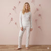 Bloomsbury Dream Women Full Sleeves Pajama set - White
