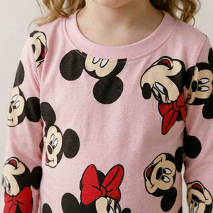 Minnie Girls Full Sleeves Pajama Set - Pink