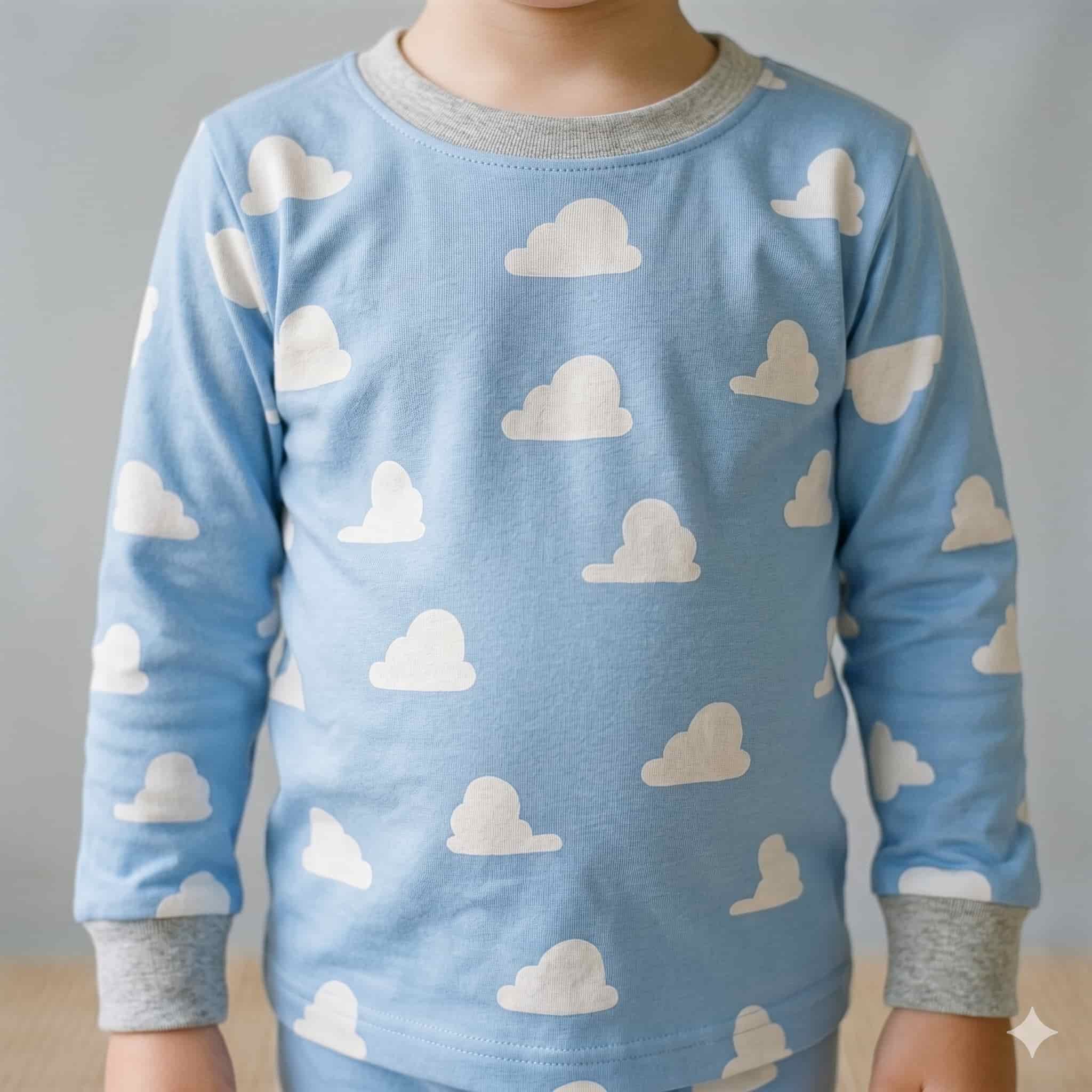 Retro Rides Boys Full Sleeves Pajama Set - Blue