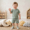 Happy Rocker Baby boys Half sleeves Short set - Green