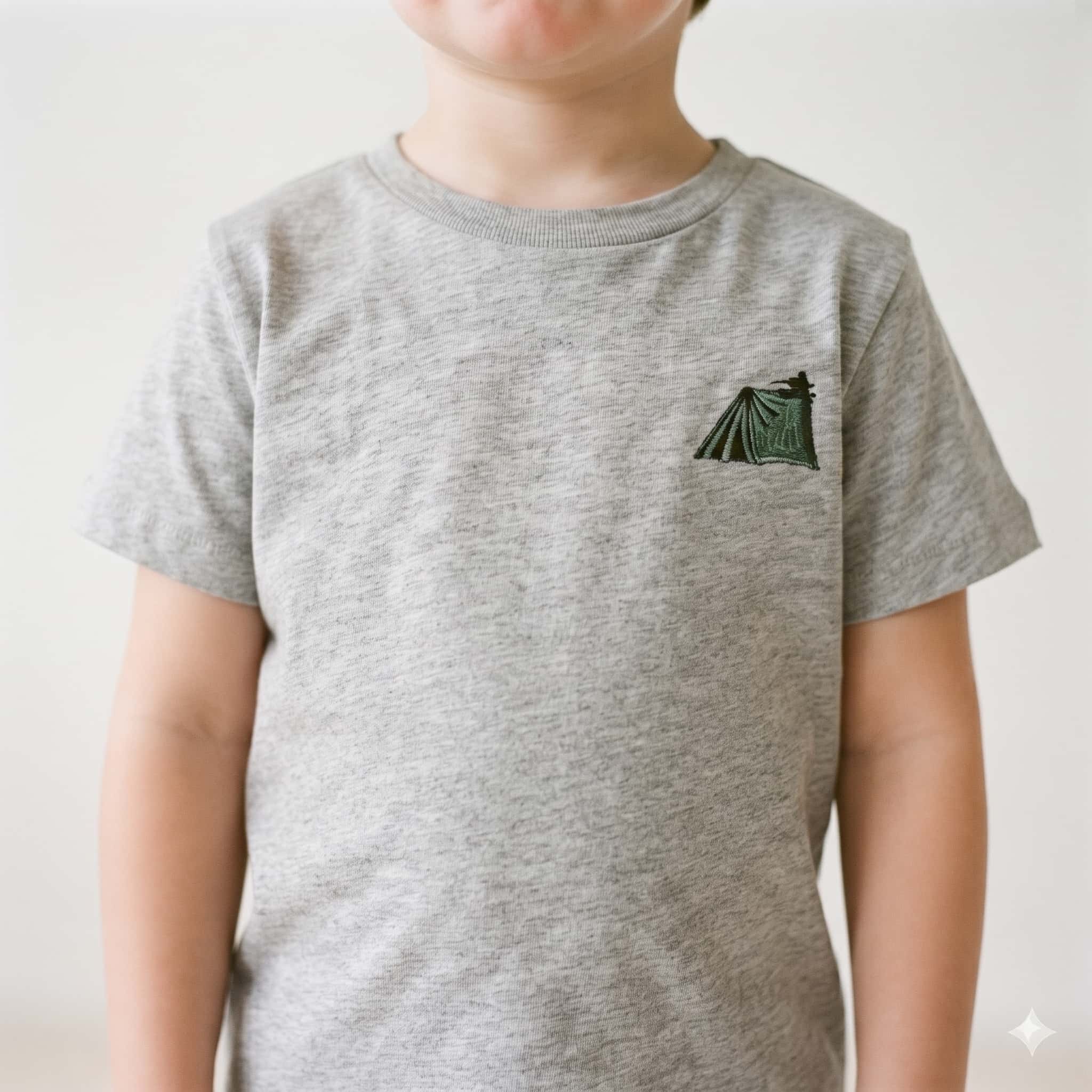 Happy Camper Boys Half Sleeves Pajama Set - Grey