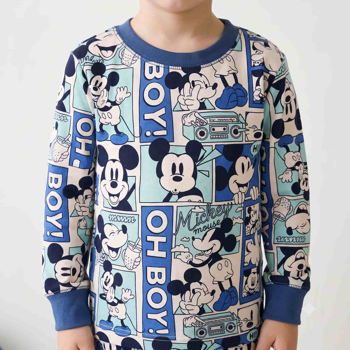 Mickey Mouse Boys Winter Full Sleeves Pajama Set – Blue