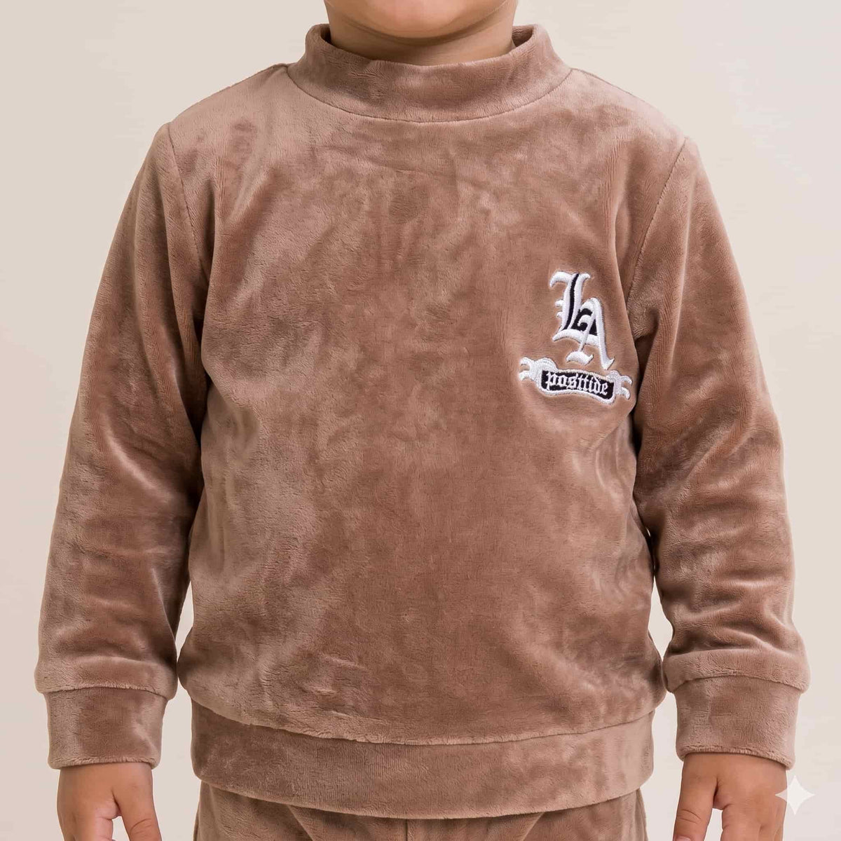 LA Urban Baby Boys Winter Full Sleeves Pajama Set – Mocha Brown