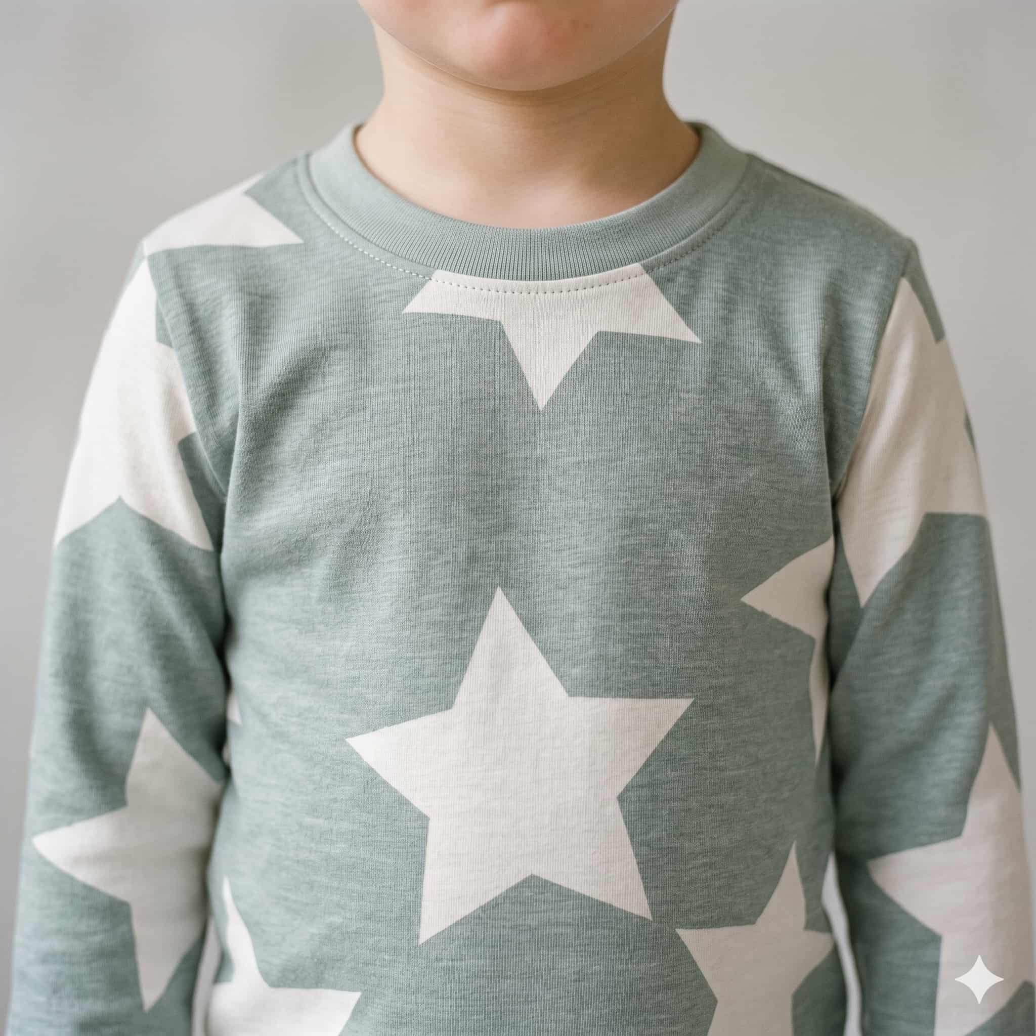 Starry Sage Boys Full Sleeves Pajama Set - Green